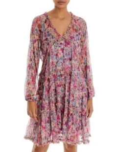 Skyler Silk Ruffled Tiered Dress - Johnny Was