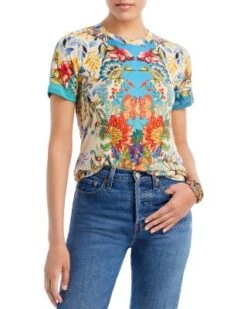 Blu Fav Crewneck Tee - Johnny Was