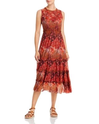 Josephina Mesh Midi Dress - Johnny Was 3 Josephina Mesh Midi Dress - Johnny Was