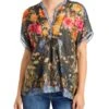 Graceful Galavant Silk Floral Blouse - Johnny Was -Johnny Was 12974153 fpx