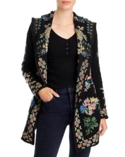 Fayetta Embroidered Hoodie - Johnny Was