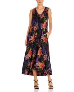 Bossa Nova V Neck Maxi Dress - Johnny Was