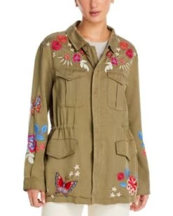 Mika Paris Drawstring Military Jacket - Johnny Was -Johnny Was 13094928 fpx