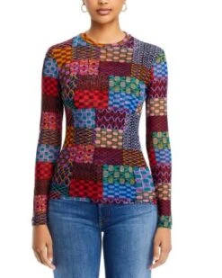 Isadora Waves Mesh Top - Johnny Was