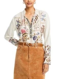 Mabel Embroidered Blouse - Johnny Was