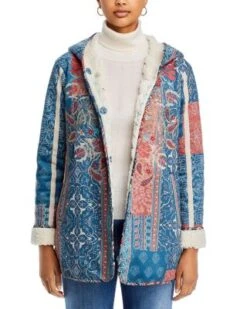 Orissa Hooded Faux Suede Jacket - Johnny Was