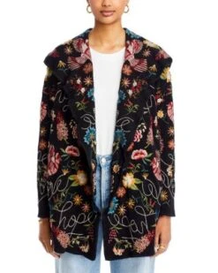 Rana Hooded Embroidered Cardigan - Johnny Was -Johnny Was 13174998 fpx