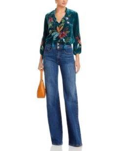 Isabella Velvet Field Blouse - Johnny Was -Johnny Was 13234114 fpx