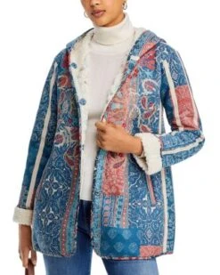 Orissa Hooded Faux Suede Jacket - Johnny Was -Johnny Was 13239000 fpx