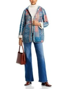 Orissa Hooded Faux Suede Jacket - Johnny Was -Johnny Was 13239004 fpx