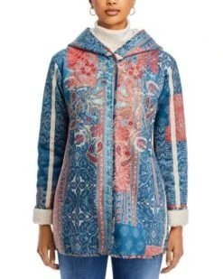 Orissa Hooded Faux Suede Jacket - Johnny Was -Johnny Was 13239006 fpx