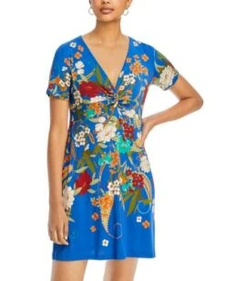 Tee Bee Twist Front Floral Dress - Johnny Was -Johnny Was 13239013 fpx