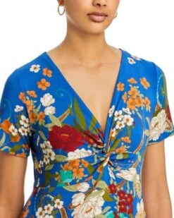Tee Bee Twist Front Floral Dress - Johnny Was -Johnny Was 13239017 fpx