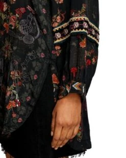 Aggie Embroidered Silk Tunic - Johnny Was -Johnny Was 13239895 fpx