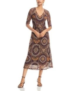 Loving Is Easy Mesh Midi Dress - Johnny Was