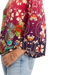 Adalena Kimono Sleeve Top - Johnny Was -Johnny Was 13263509 fpx