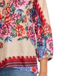 Window Lin Silk Top - Johnny Was -Johnny Was 13287643 fpx