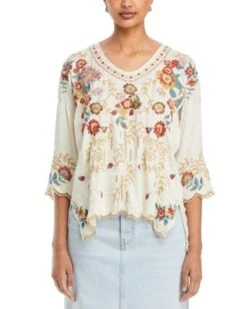 Gabriela Embroidered Blouse - Johnny Was