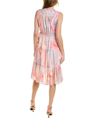 Johnny Was Laguna Vesper Drawstring Silk Tank Dress Women 4 Johnny Was Laguna Vesper Drawstring Silk Tank Dress Women - Image 2