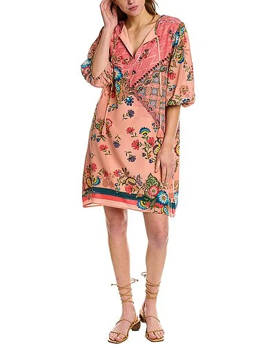 Johnny Was Lakshmi Silk Mini Dress Women 3 Johnny Was Lakshmi Silk Mini Dress Women