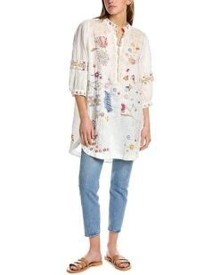 Johnny Was Azusa Linen Tunic Women