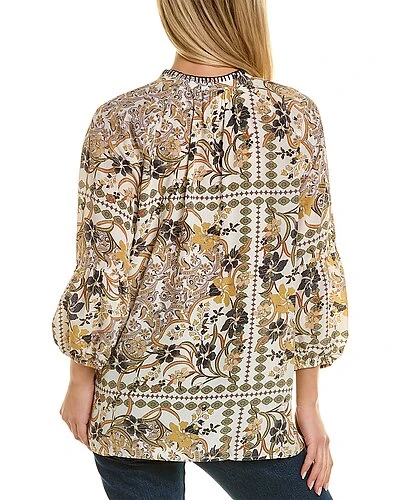 Johnny Was Phoenix Silk Tunic Top Women 4 Johnny Was Phoenix Silk Tunic Top Women - Image 2