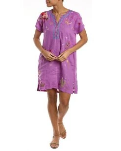 Johnny Was Monroe Linen Tunic Dress Women