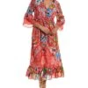 Johnny Was Martha Trina Silk Dress Women