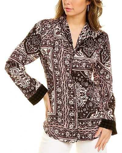 Johnny Was Ophelia Velvet Mix Pajama Top Women 3 Johnny Was Ophelia Velvet Mix Pajama Top Women