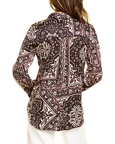 Johnny Was Ophelia Velvet Mix Pajama Top Women 4 Johnny Was Ophelia Velvet Mix Pajama Top Women - Image 2