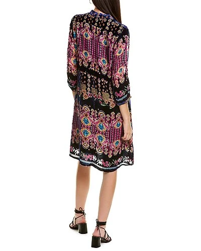 Johnny Was Summer Elora Burnout Silk-Blend Dress Women 4 Johnny Was Summer Elora Burnout Silk-Blend Dress Women - Image 2