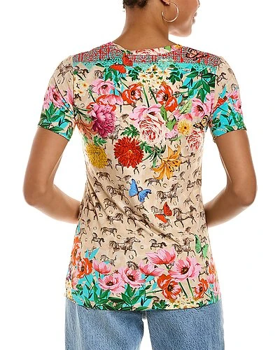 Johnny Was Lace Garden Favorite T-Shirt Women 4 Johnny Was Lace Garden Favorite T-Shirt Women - Image 2