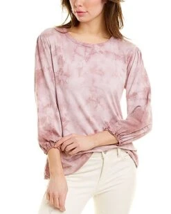 Johnny Was Puff Sleeve T-Shirt Women