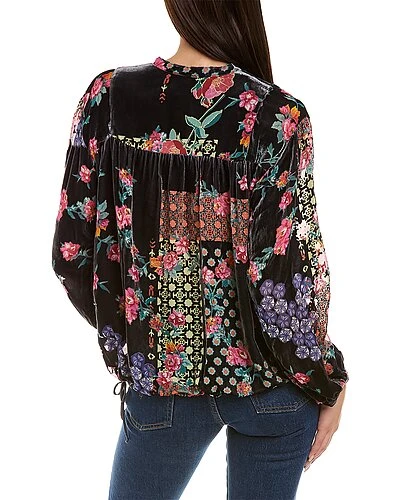 Johnny Was Cosima Silk-Blend Blouse Women 4 Johnny Was Cosima Silk-Blend Blouse Women - Image 2