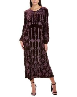 Johnny Was Althea Silk-Blend Maxi Dress Women