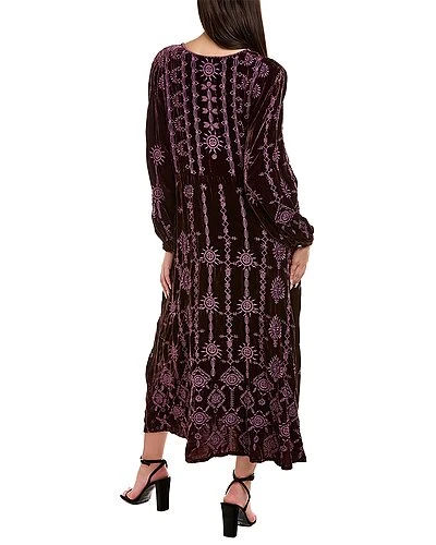 Johnny Was Althea Silk-Blend Maxi Dress Women 4 Johnny Was Althea Silk-Blend Maxi Dress Women - Image 2