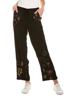 Johnny Was Yogi Silk-Blend Pant Women