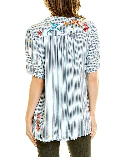 Johnny Was Cara Puff Sleeve Effortless Tunic Women 3 Johnny Was Cara Puff Sleeve Effortless Tunic Women