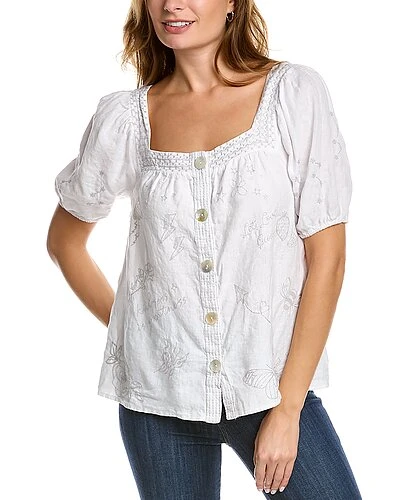 Johnny Was Sovanna Wander Linen Top Women 3 Johnny Was Sovanna Wander Linen Top Women