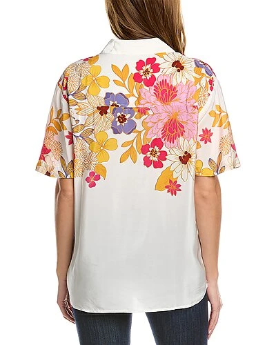 Johnny Was Penny Silk Shirt Women 4 Johnny Was Penny Silk Shirt Women - Image 2