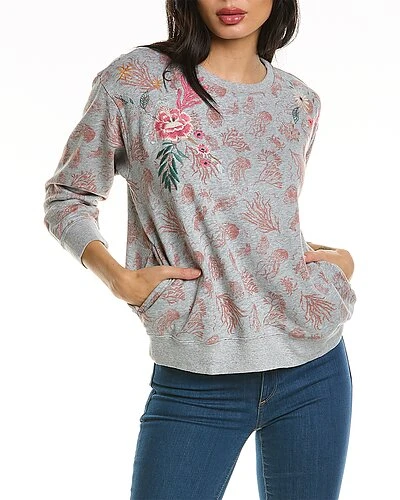 Johnny Was Nautical French Terry Sweatshirt Women 3 Johnny Was Nautical French Terry Sweatshirt Women