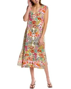 Johnny Was 30 Johnny Was Ild Garden High Slit Knit Dress Women