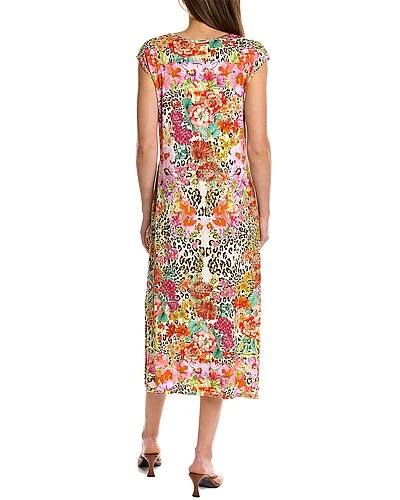 Johnny Was Ild Garden High Slit Knit Dress Women 3 Johnny Was Ild Garden High Slit Knit Dress Women - Image 2