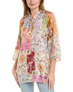 Johnny Was Cosmo Marianne Silk Tunic Women