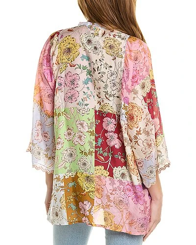 Johnny Was Cosmo Marianne Silk Tunic Women 4 Johnny Was Cosmo Marianne Silk Tunic Women - Image 2