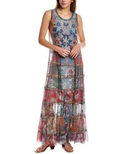 Johnny Was BIYA Zoie Mesh Maxi Dress Women