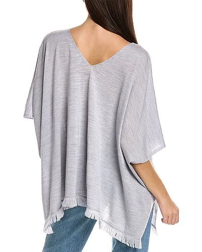 Johnny Was Lightweight Wool & Cashmere-Blend Poncho Women 4 Johnny Was Lightweight Wool & Cashmere-Blend Poncho Women - Image 2