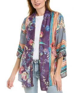 Johnny Was Eller Topiary Hunter Silk Kimono Women 8 Johnny Was Eller Topiary Hunter Silk Kimono Women -Johnny Was 1411753846 RLLD 3