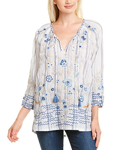 Johnny Was Shiloh Peasant Blouse Women 3 Johnny Was Shiloh Peasant Blouse Women