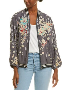 Johnny Was Nancy Reversible Bomber Jacket Women